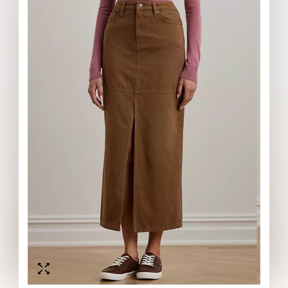 Lauren Ralph Lauren classic denim maxi pencil skirt size 16W New with tag - Picture 1 of 11